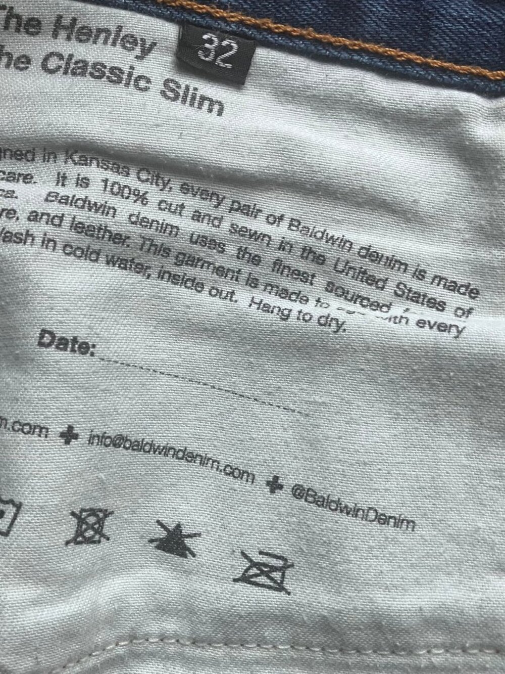 Baldwin The Henley Selvedge Jeans 32 - Picture 11 of 11